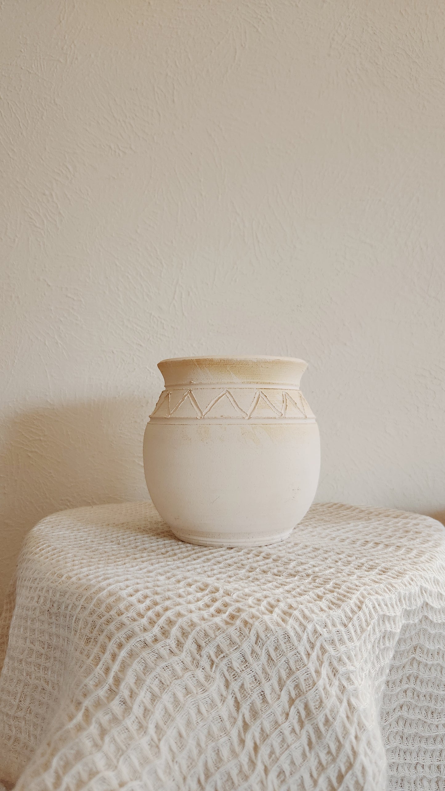 White Ceramic Vase | Handmade Pottery | Unique and One of a Kind