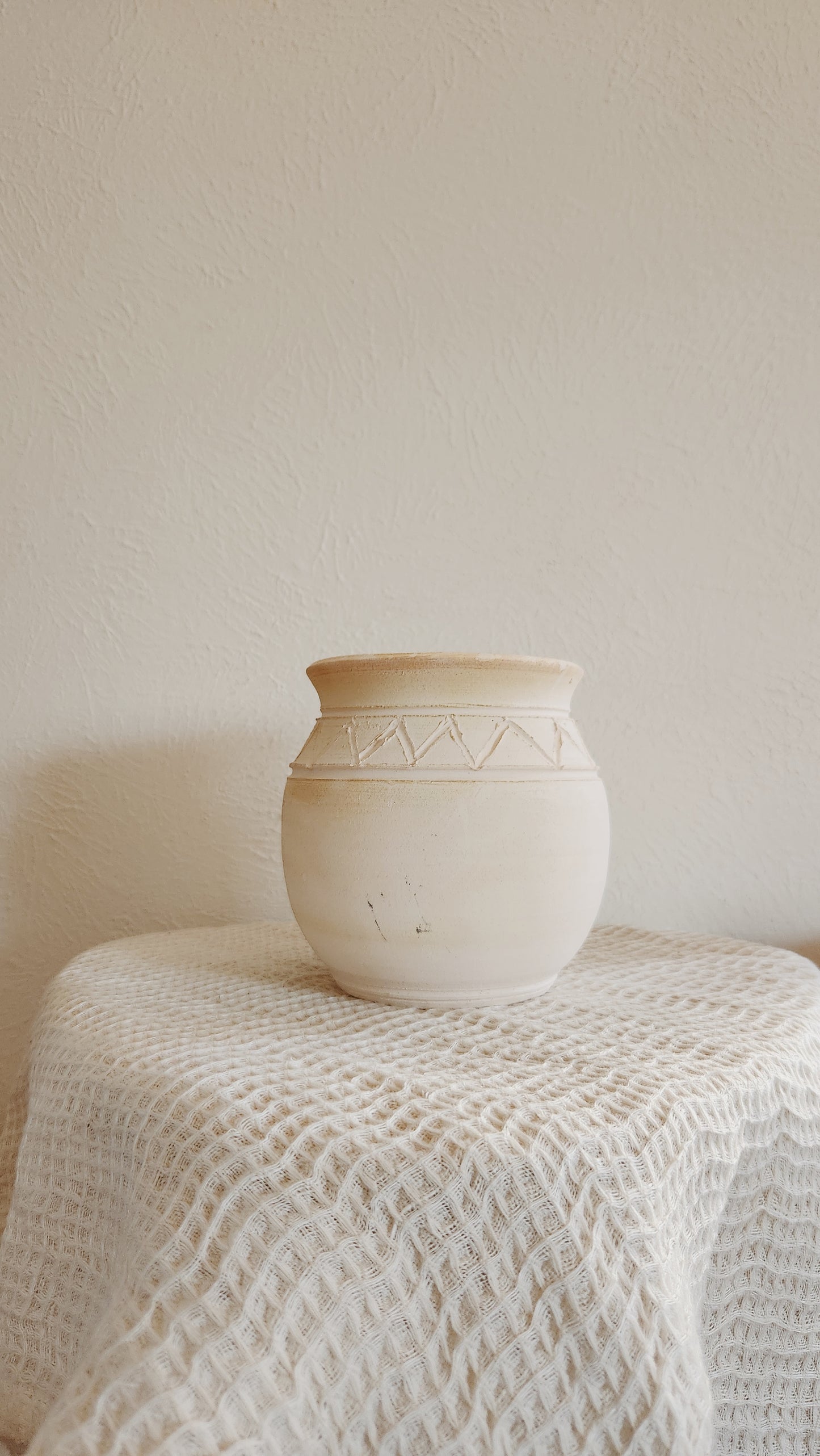 White Ceramic Vase | Handmade Pottery | Unique and One of a Kind