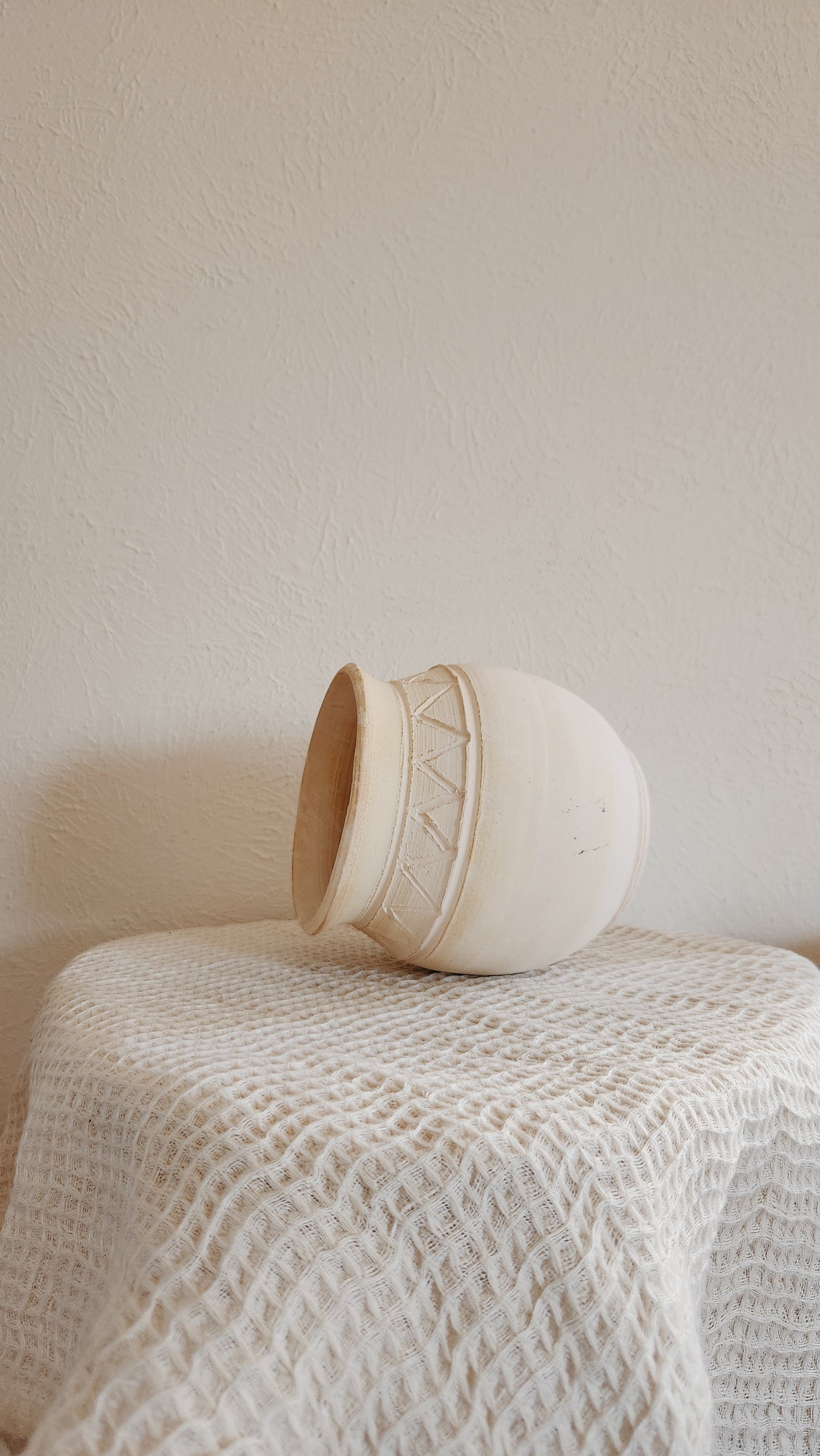 White Ceramic Vase | Handmade Pottery | Unique and One of a Kind