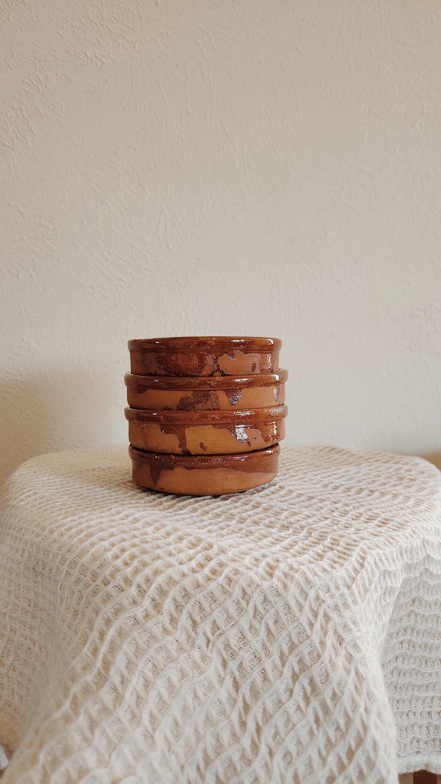 Set of 4 Terracotta Bowls | Decrative Bowls | Organic and Natural | Terracotta