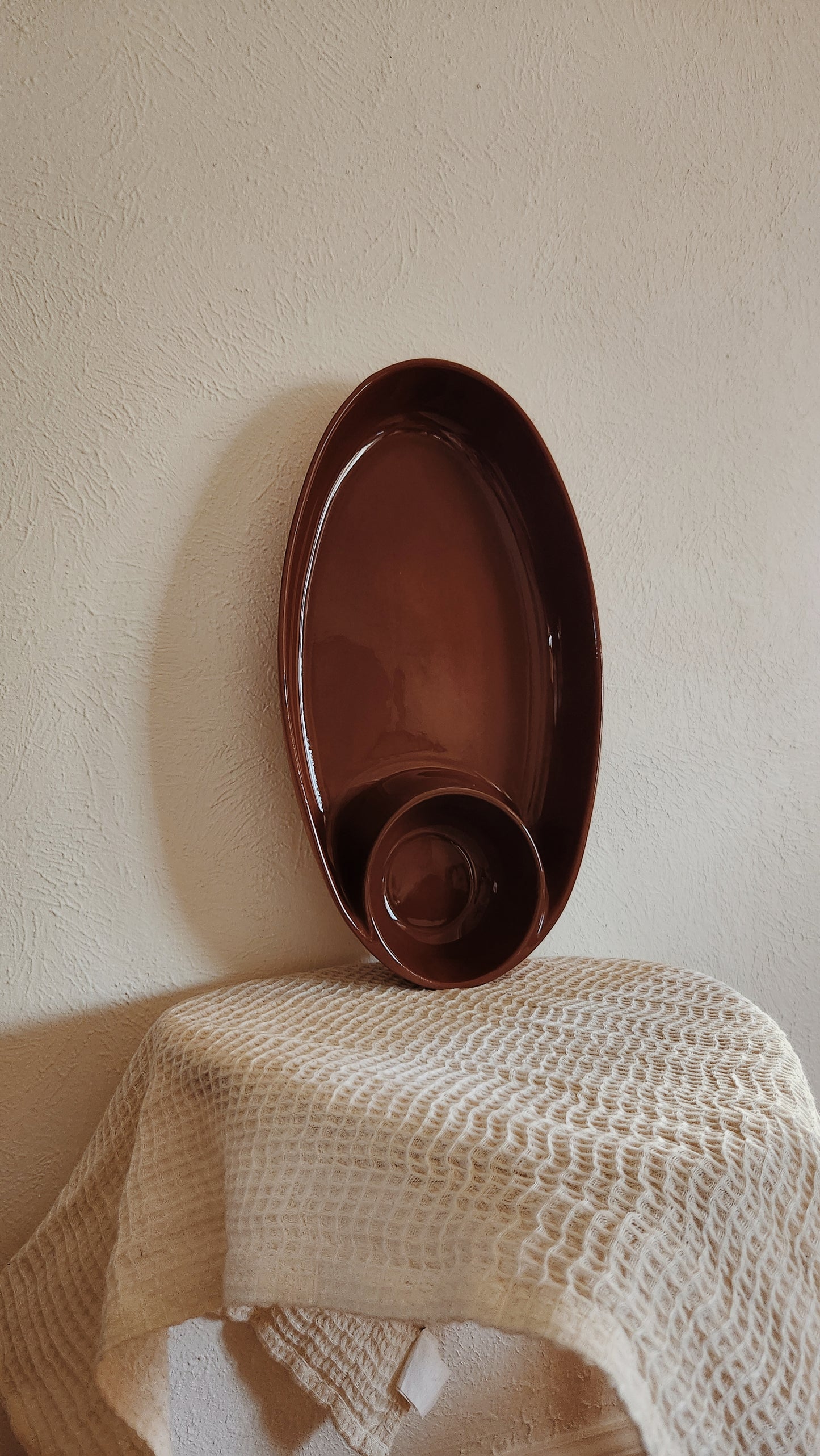 Vintage Chips and Dip Platter, Home Gathering Accents, Kitchenware