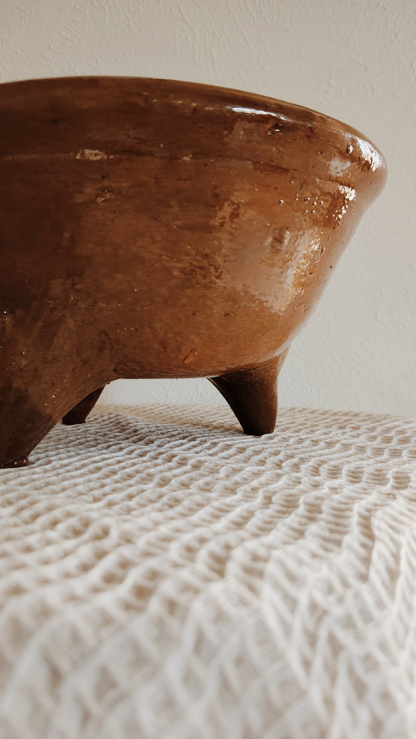 Vintage terracotta Bowl, Staging Home Decor, Kitchen Use, Lived in Handmade Ceramics