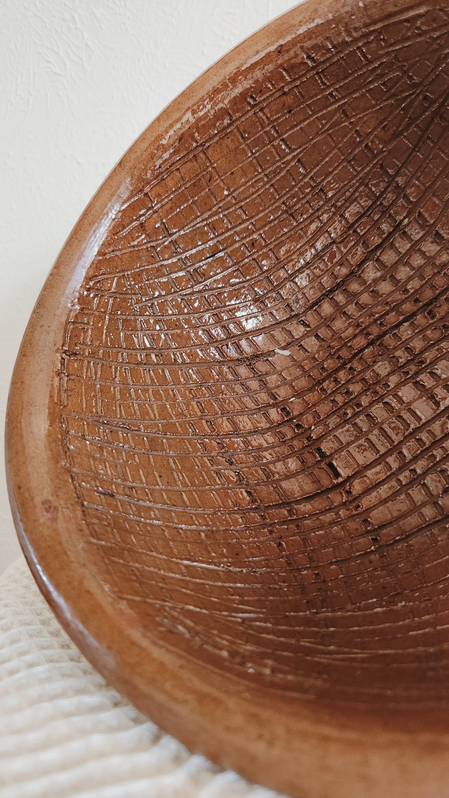 Vintage terracotta Bowl, Staging Home Decor, Kitchen Use, Lived in Handmade Ceramics