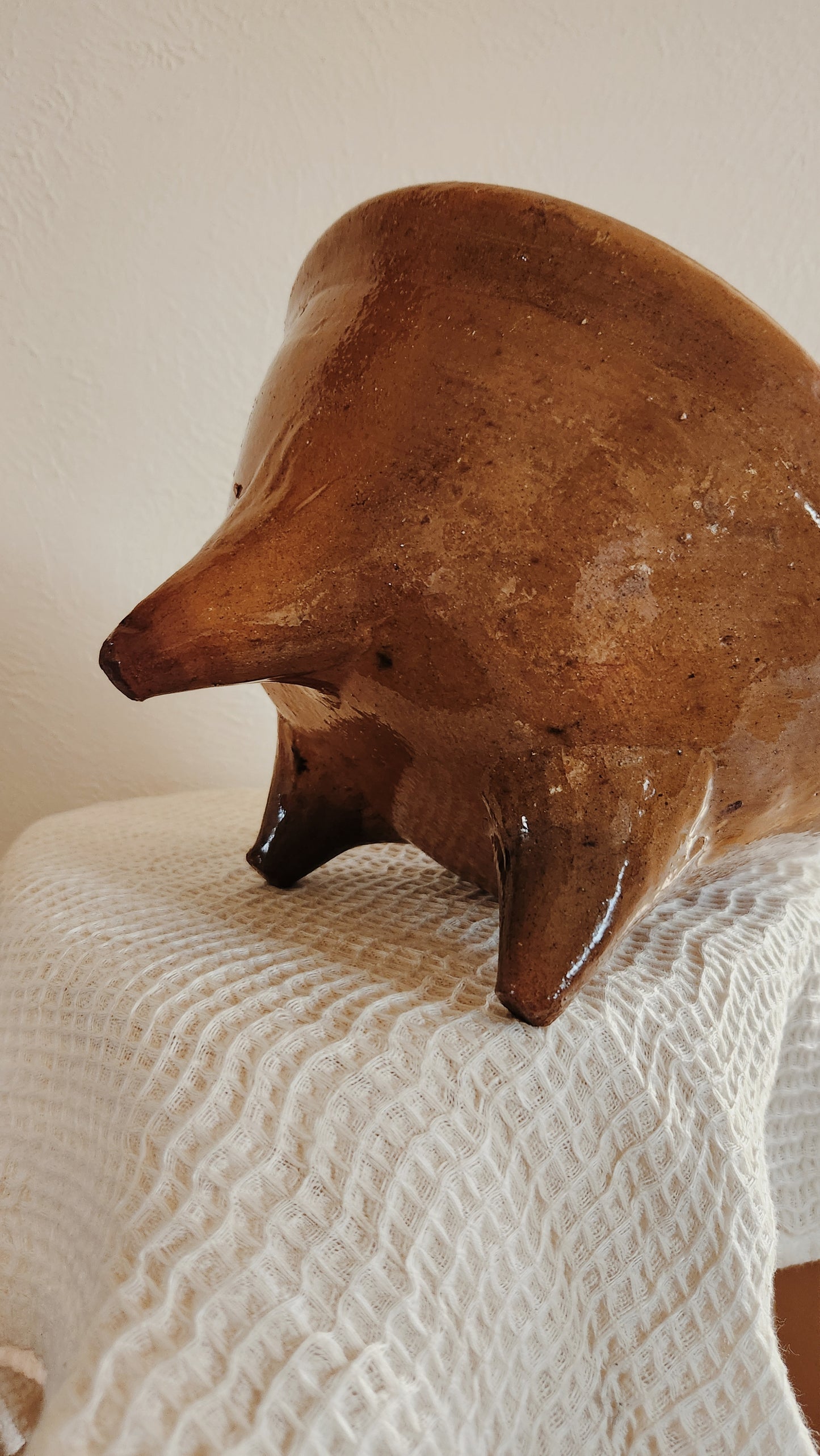 Vintage terracotta Bowl, Staging Home Decor, Kitchen Use, Lived in Handmade Ceramics