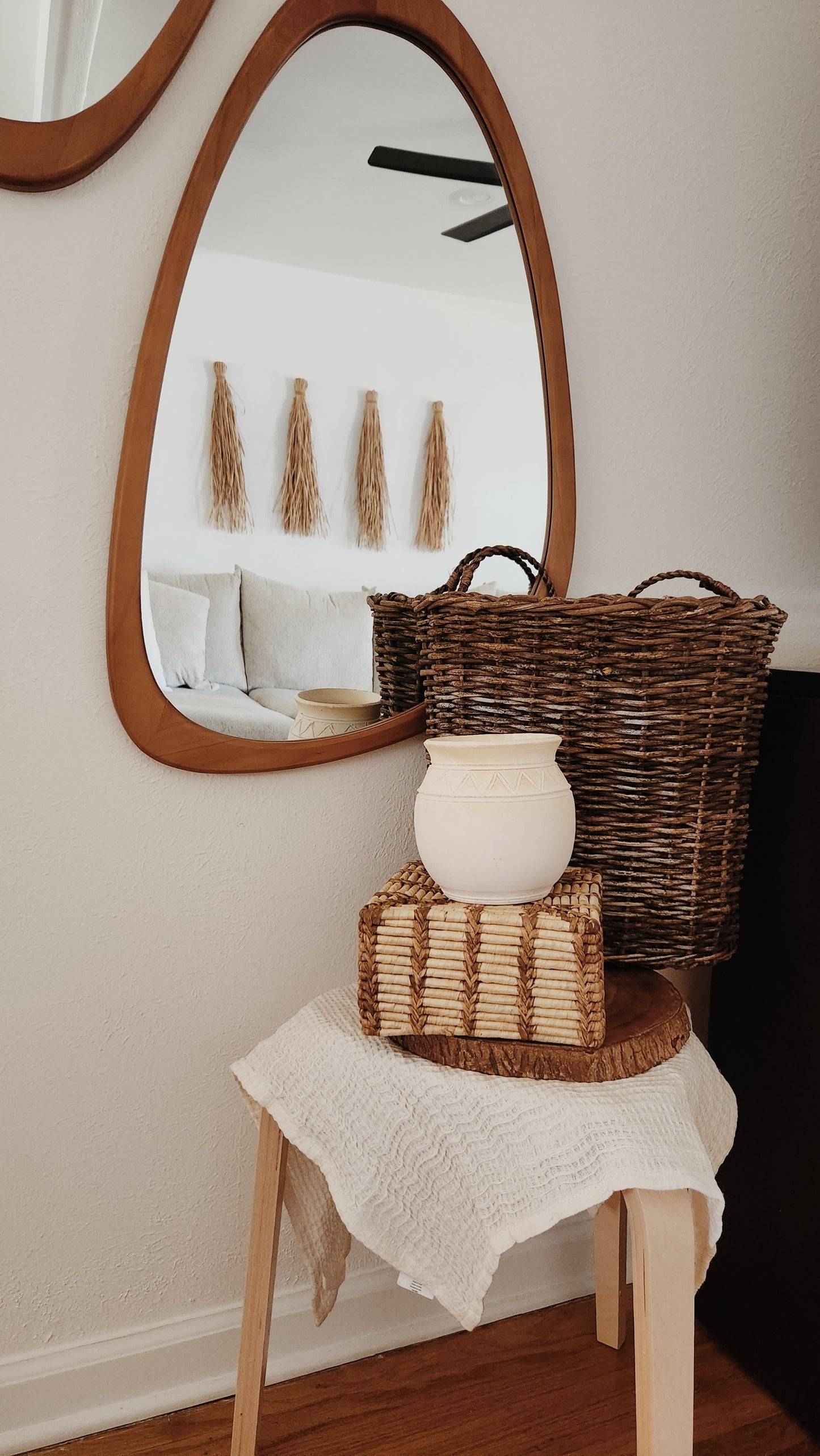 Vintage Unique Sqaure Basket, Decrative and Functional, Versatile
