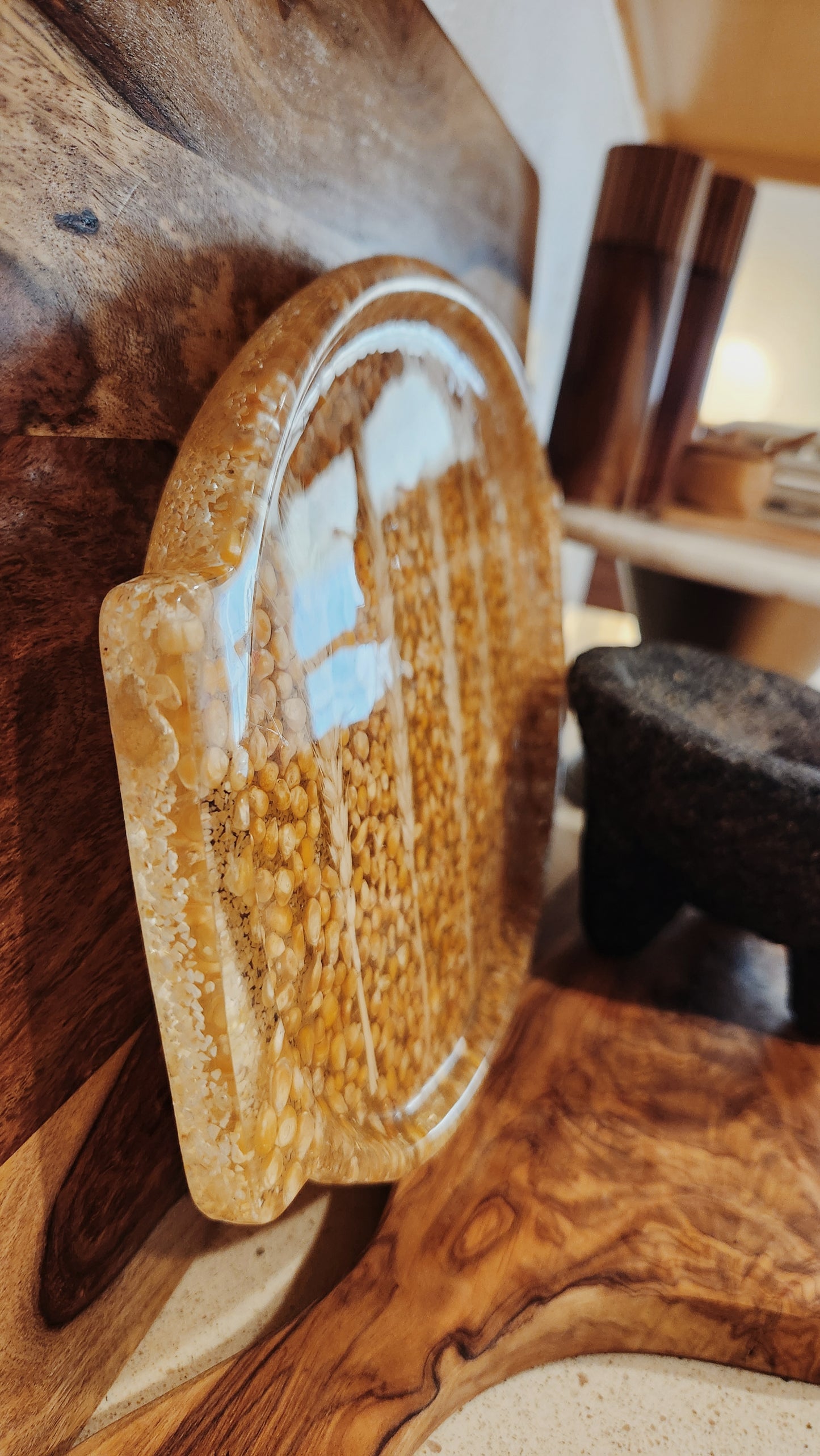 Vintage Resin Design, Kitchen Decor, Corn and Wheat