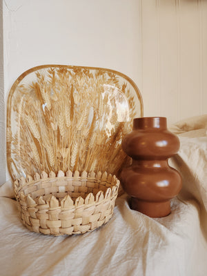 Vintage Hand Woven Basket | Picket Basket | Natural Element