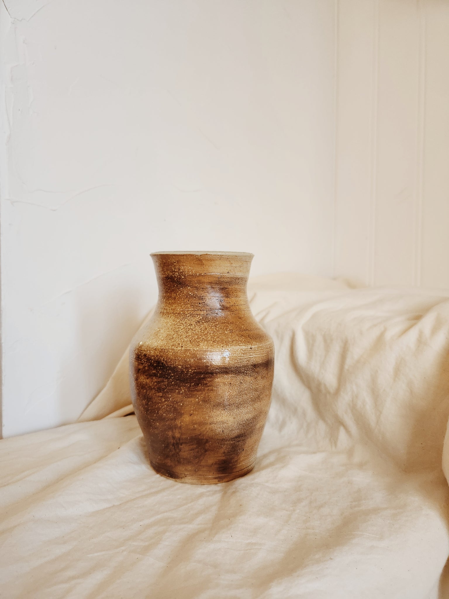 Beige & Brown Handmade Ceramic - Perfect for Rustic & Desert Style Decor