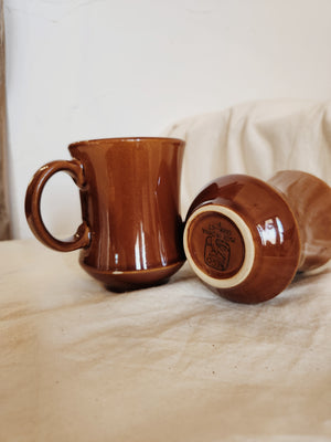 Vintage Coffee Mugs Pair - Timeless Rustic & Desert Style Decor for Your Home