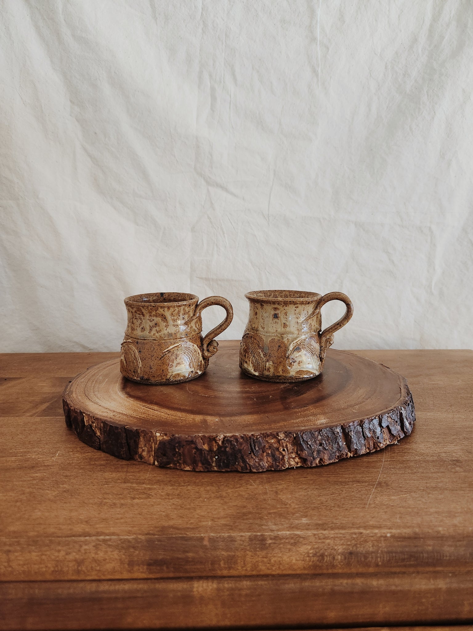 Vintage Handmade Coffee Cups | Detailed and Unique | Coffee Bar Cups |