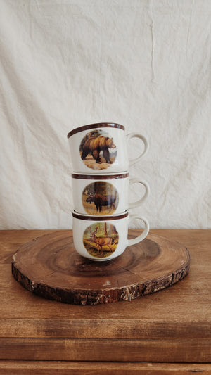 Cabin Mugs, Coffee Mugs, Wildlife, Earthy Interiors