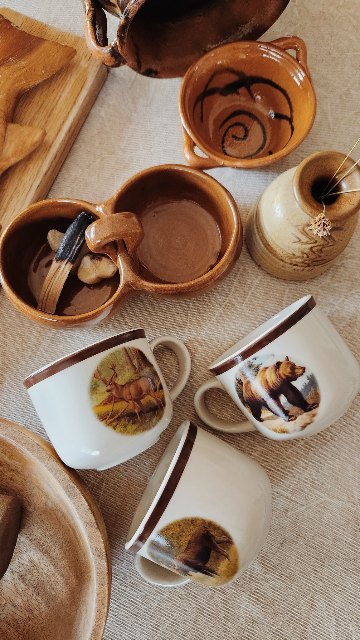 Cabin Mugs, Coffee Mugs, Wildlife, Earthy Interiors