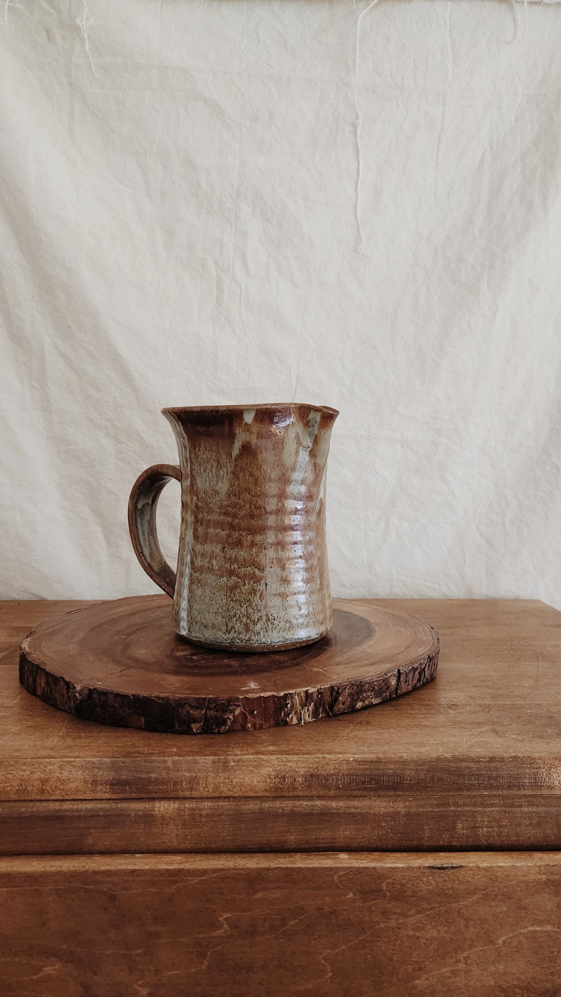 Vintage Ceramic Pitcher | Rustic Pitcher | Kitchen Living | Handamade