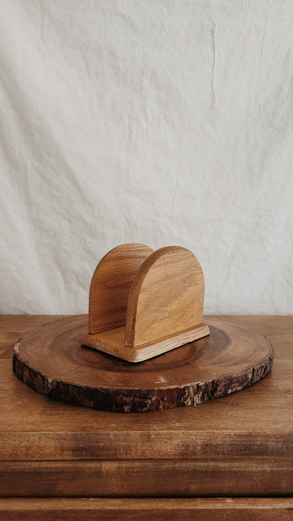 Vintage Napkin Holder, Timeless Wooden Holder, Home Decor, Kitchen Decor