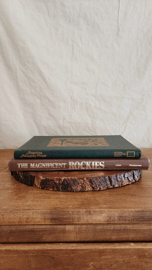 Vintage Rockie Mountian and Mountian People Staging books | Decrative Books for Coffee Table and Guest Bedroom |