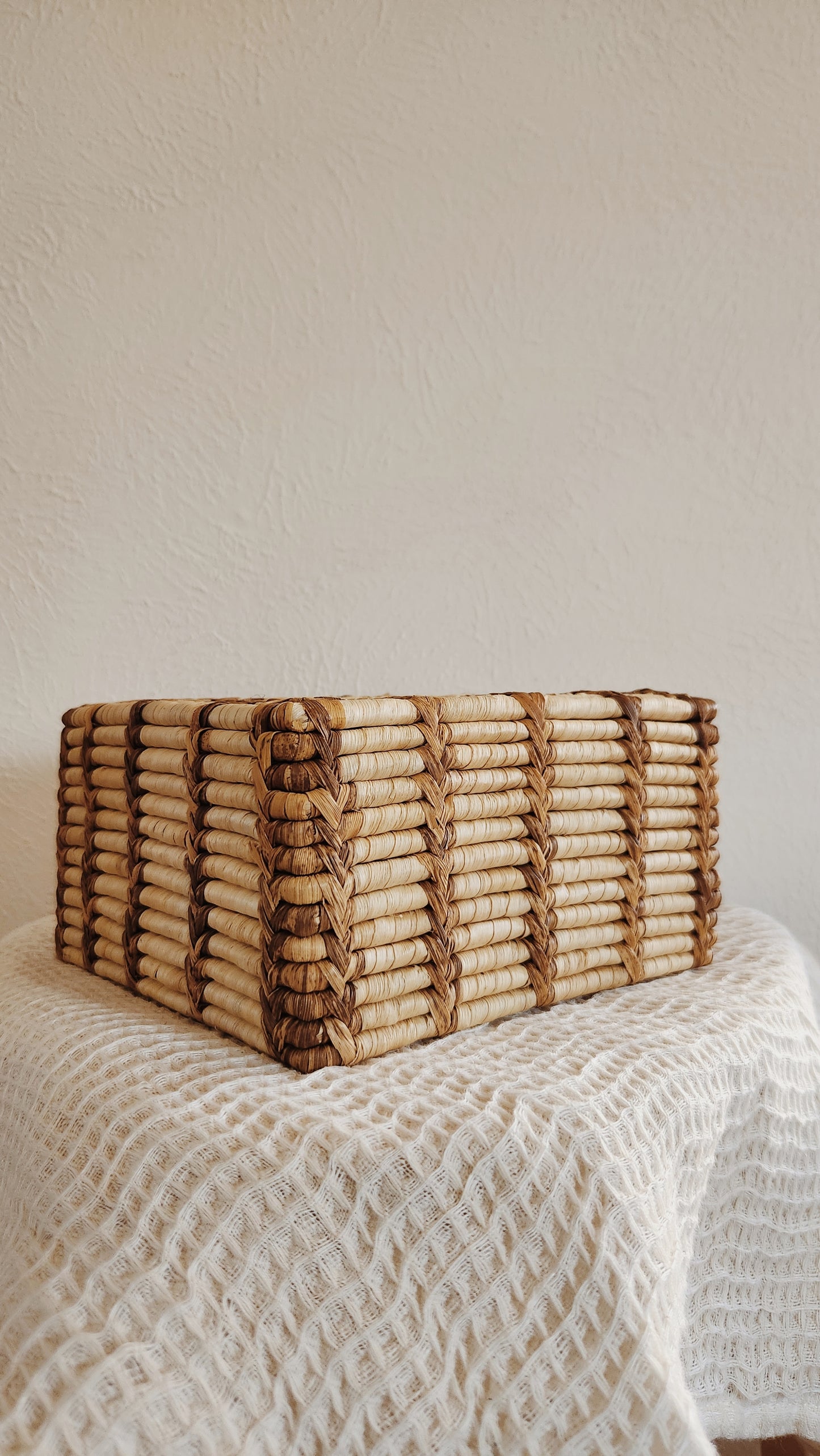 Vintage Unique Sqaure Basket, Decrative and Functional, Versatile