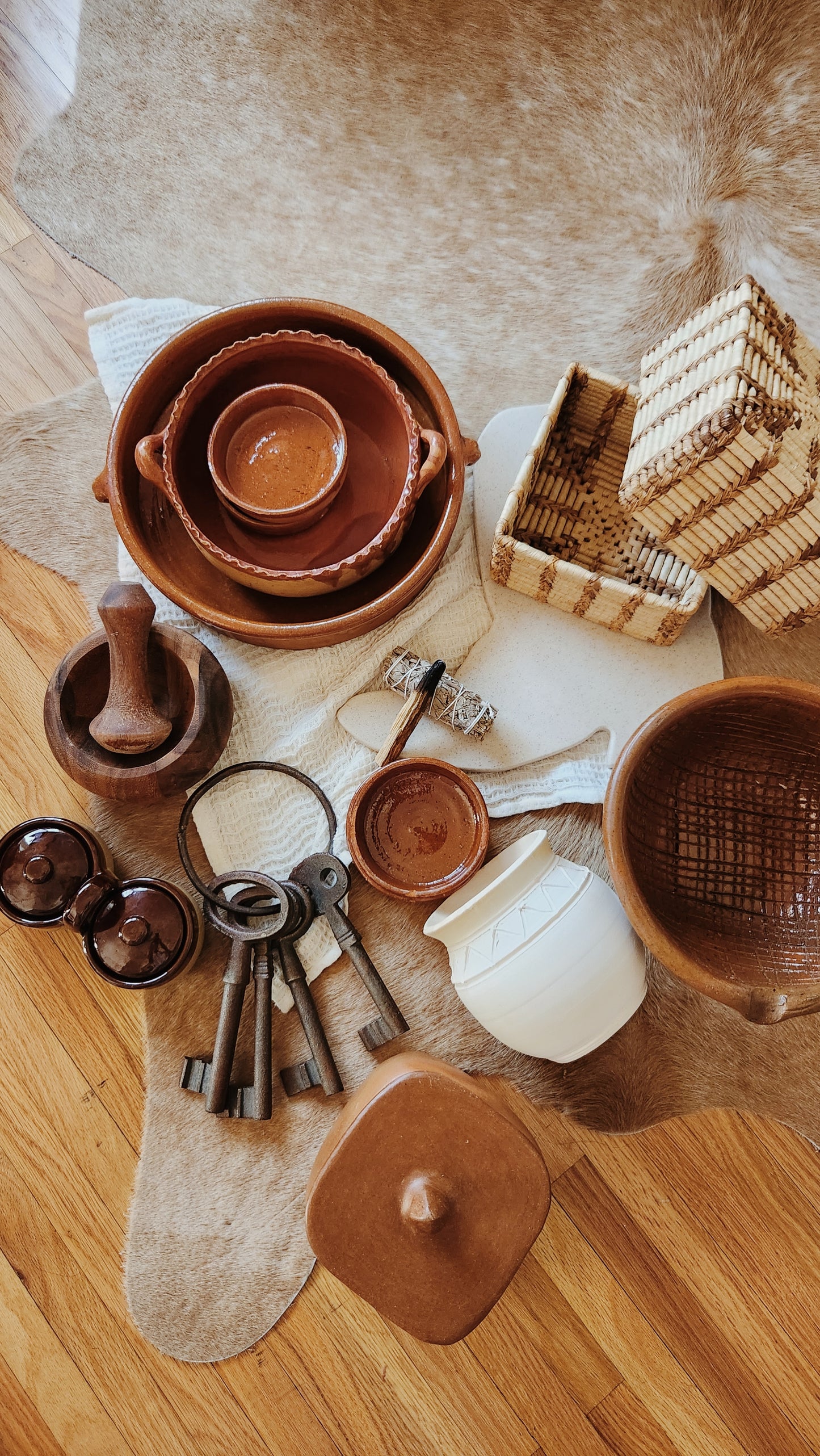 Set of 4 Terracotta Bowls | Decrative Bowls | Organic and Natural | Terracotta